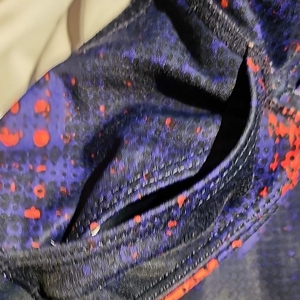 Athleta Vibrant Orange and Blue Leggings - Picture 5 of 13